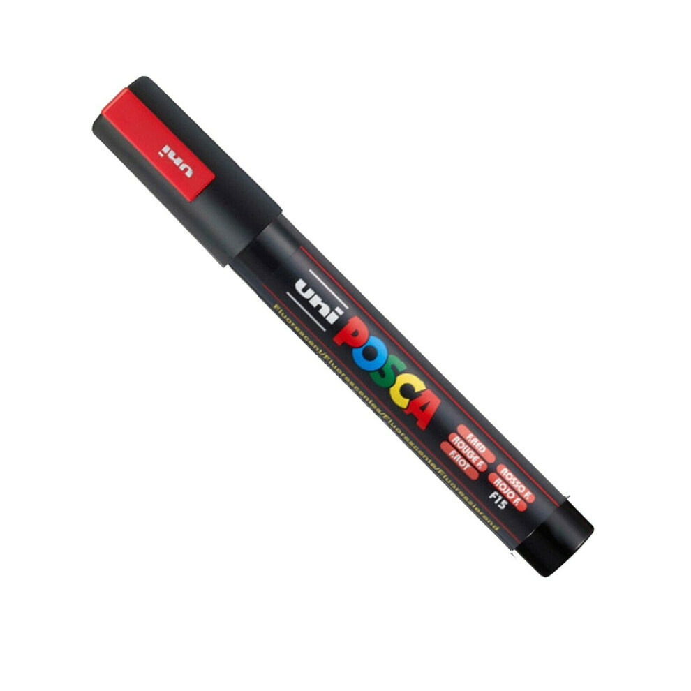 POSCA PC-5M by Uni-Ball -  Fluorescent Red