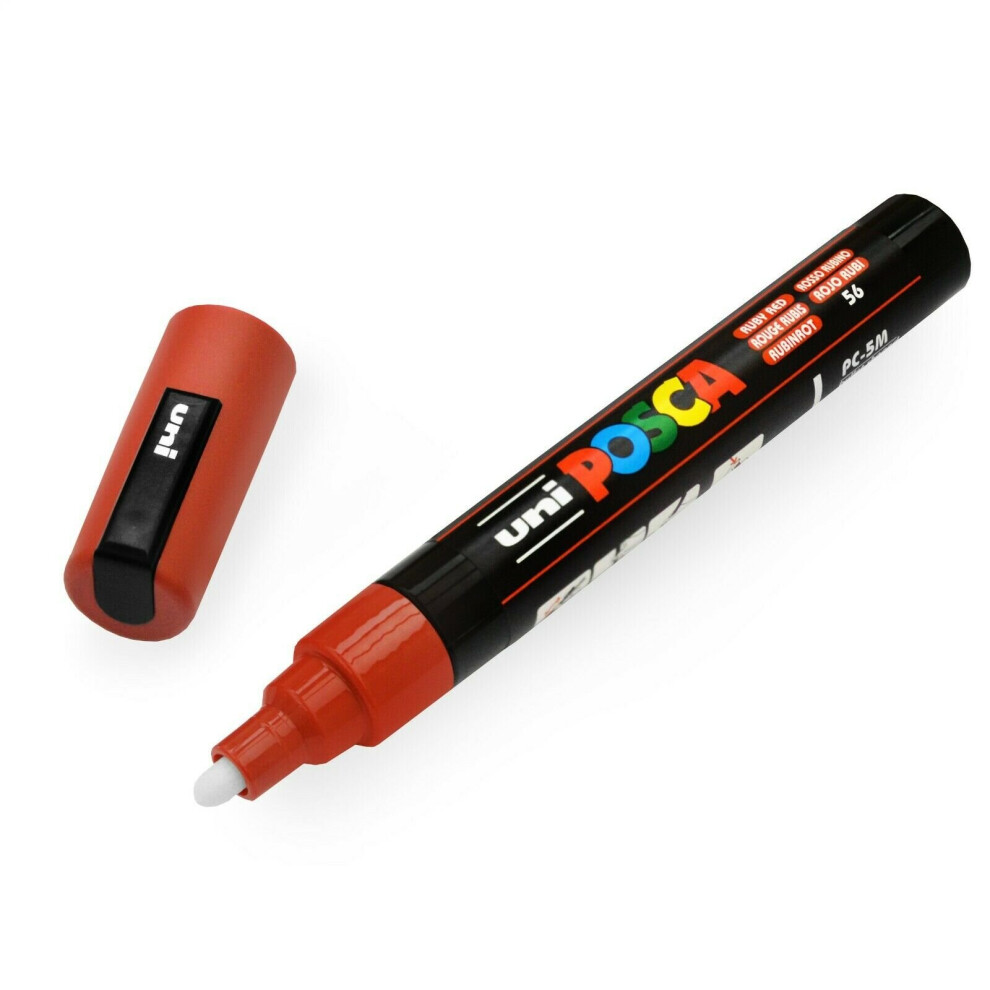 POSCA PC-5M by Uni-Ball - Ruby Red