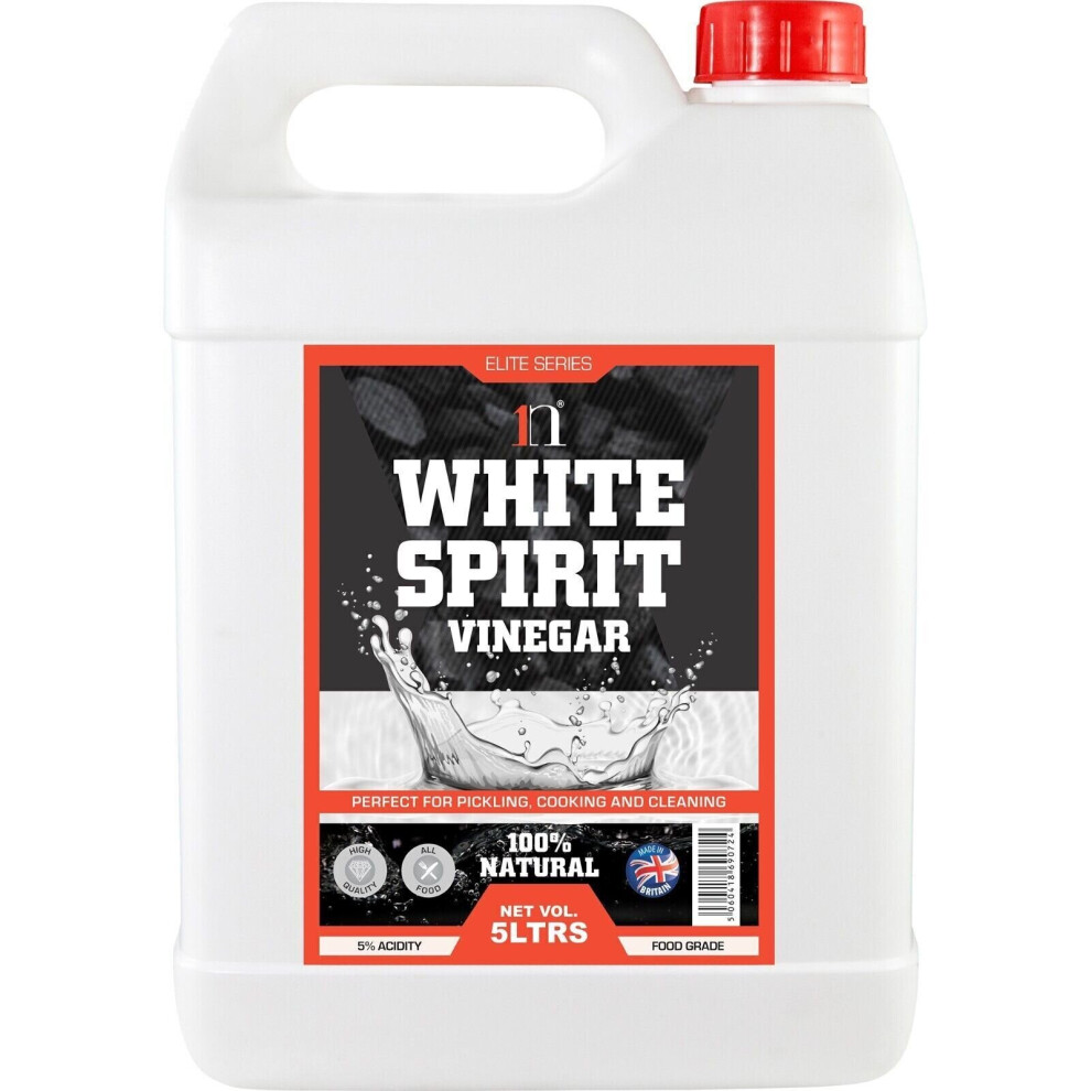 1Ne Nutrition (3 X 5 Litres) Spirit Vinegar 5L Cleaning Cooking Laundry White