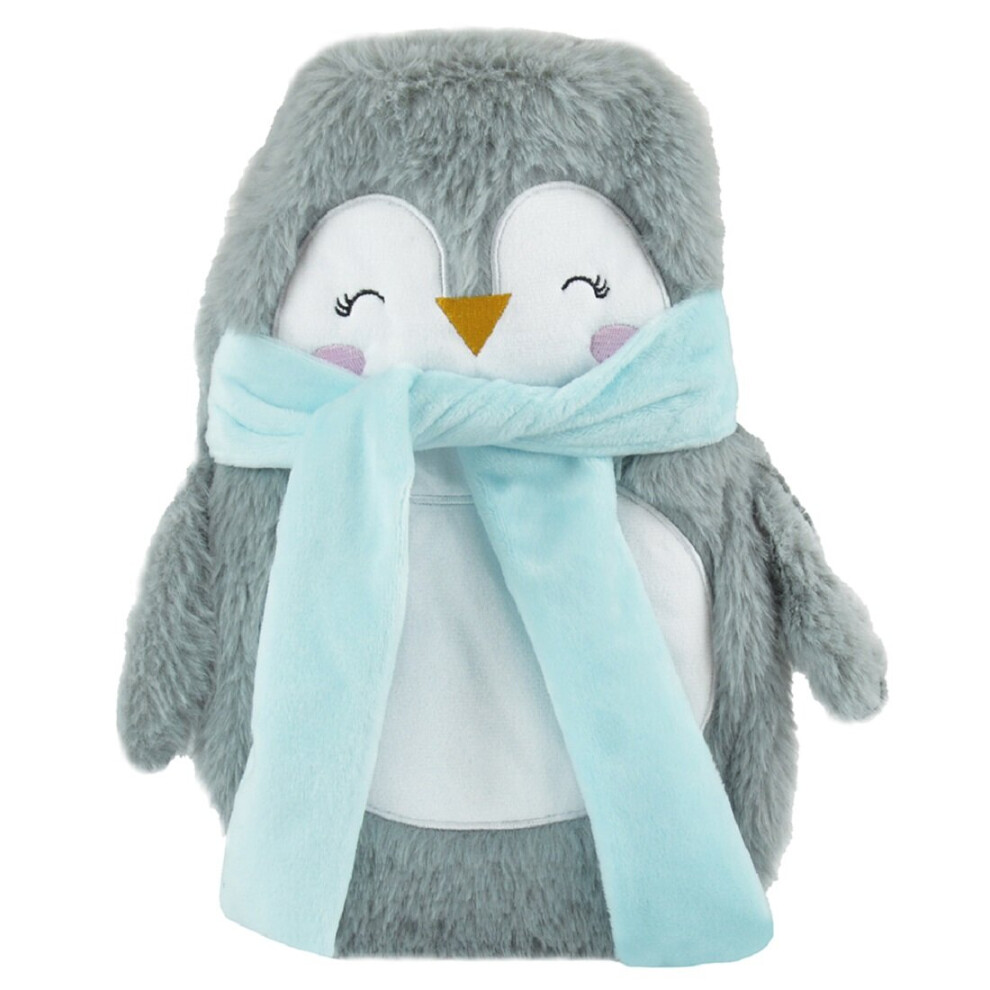 Follow That Dream 750Ml Small Hot Water Bottle With Cute Penguin Cover - Christmas Gift