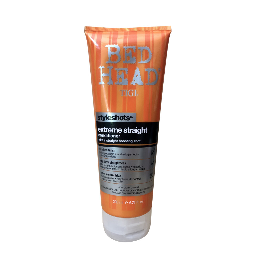 Tigi Bed Head Styleshots Apr?s-Shampooing Extreme Straight, 191 ml - Cheveux Lisses et Brillants, Soins Professionnels TIGI