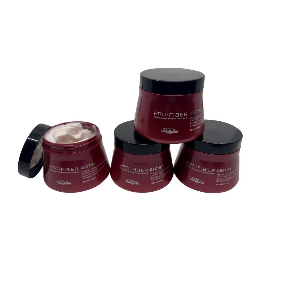 L'Oreal Professional Pro Fiber Rectify Resurfacing Mask 6.76 OZ Set of 4