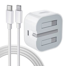 iPhone Charger Cable and Plug, iPhone Fast Charger 20W PD 3.0 USB C Wall Charger Plug with 1M iPhone Fast Charging Cable USB C Fast Charger Compa