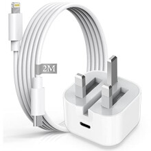 iPhone Charger Plug and Cable 2M[Apple MFi Certified], AINPOW 20W iPhone Fast Charger Cable and Plug,USB C Fast Charger Power Adapter with Lightn