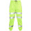 (L, Neon Green) Mens High Visibility Safe Work Reflective Trousers 1