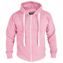 (2XL, Baby Pink) Mens High Visibilty Pullover Safety Zipper S-4XL