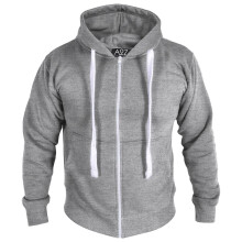 (3XL, Grey) Mens High Visibilty Pullover Safety Zipper S-4XL