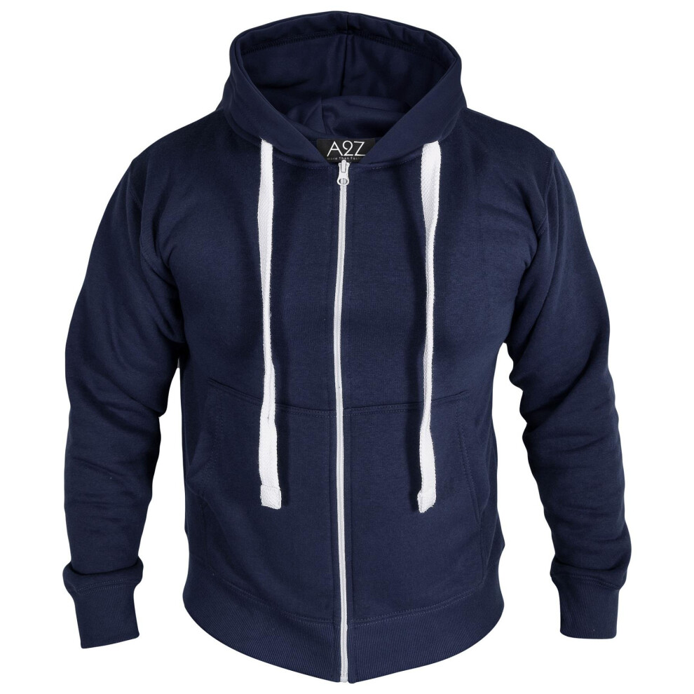 (3Xl, Navy Blue) Mens High Visibilty Pullover Safety Zipper S-4Xl 5059151238478
