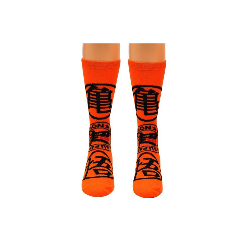 Dragon Ball Z 850328 Dragon Ball Z Super Kanji Crew Socks