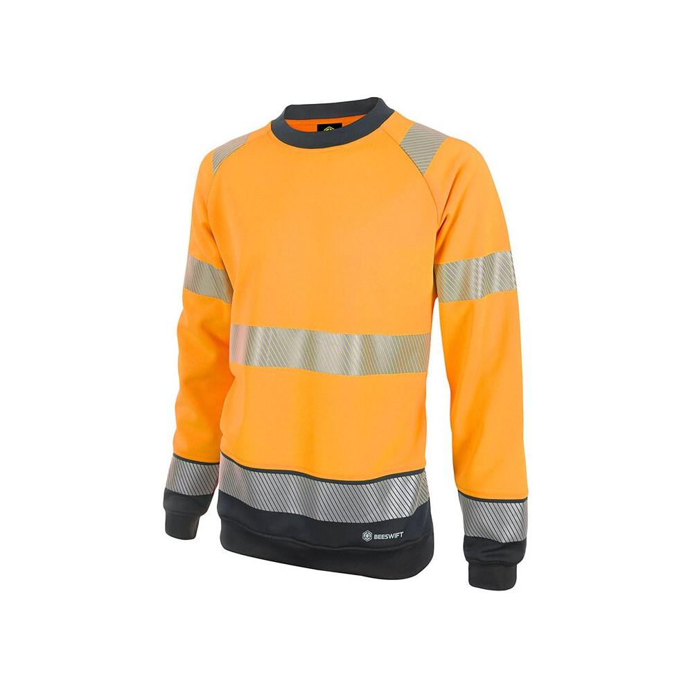 Beeswift - Hivis Two Tone Sweatshirt Or/Blk 3XL - Orange / Black 5030566344107