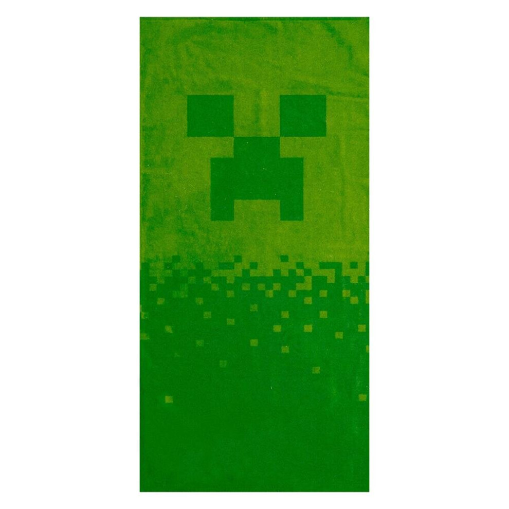 New Minecraft Creeper Beach Towel 140Cm