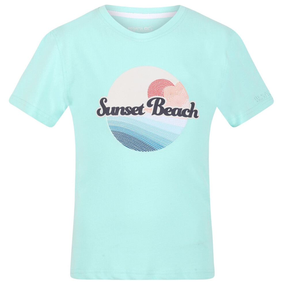 (9-10 Years, Aruba Blue) Regatta Childrens/Kids Bosley V Sunset T-Shirt