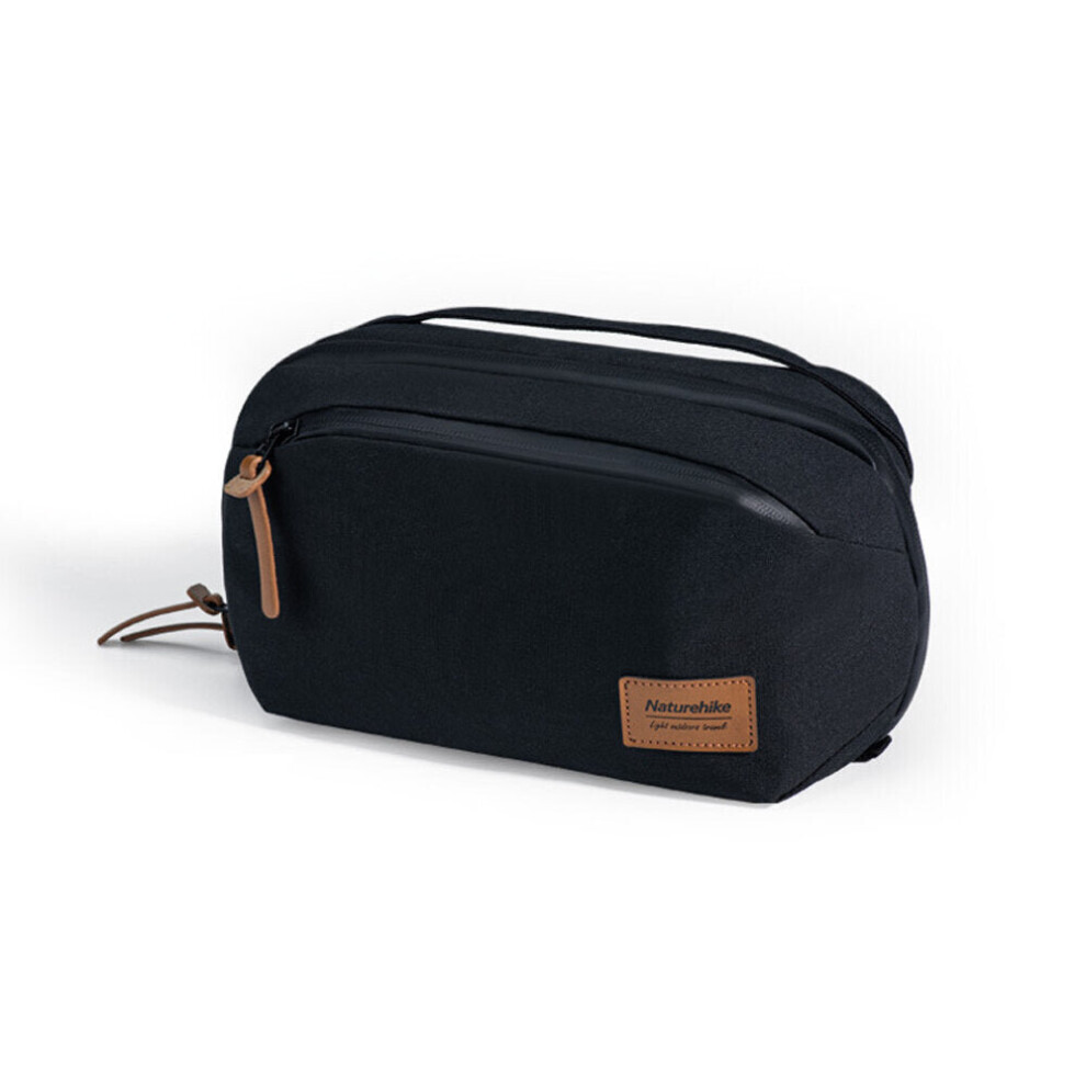 (Black) 2.5L Cosmetic Bag Waterproof Makeup Bag Waterproof Wash Bag Outdoor Travel Business Storage Bag