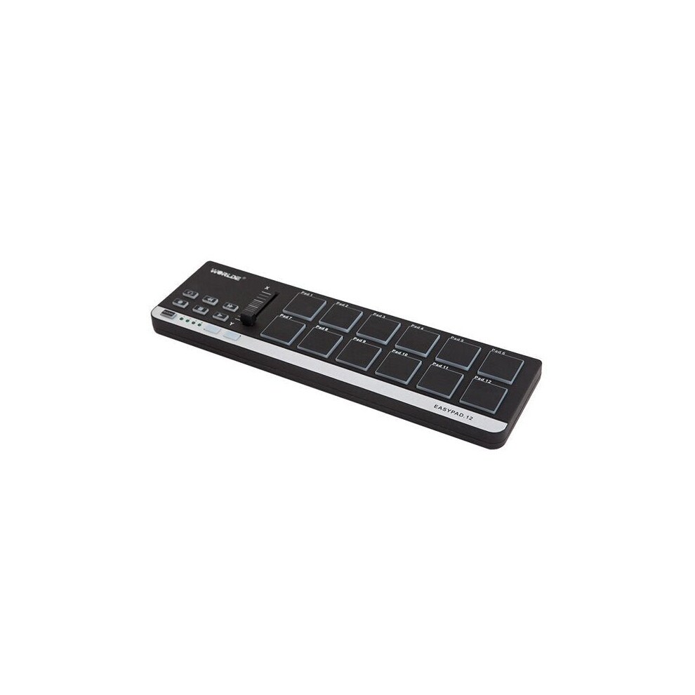 12 Portable Mini USB 12 Drum Pad MIDI Controller