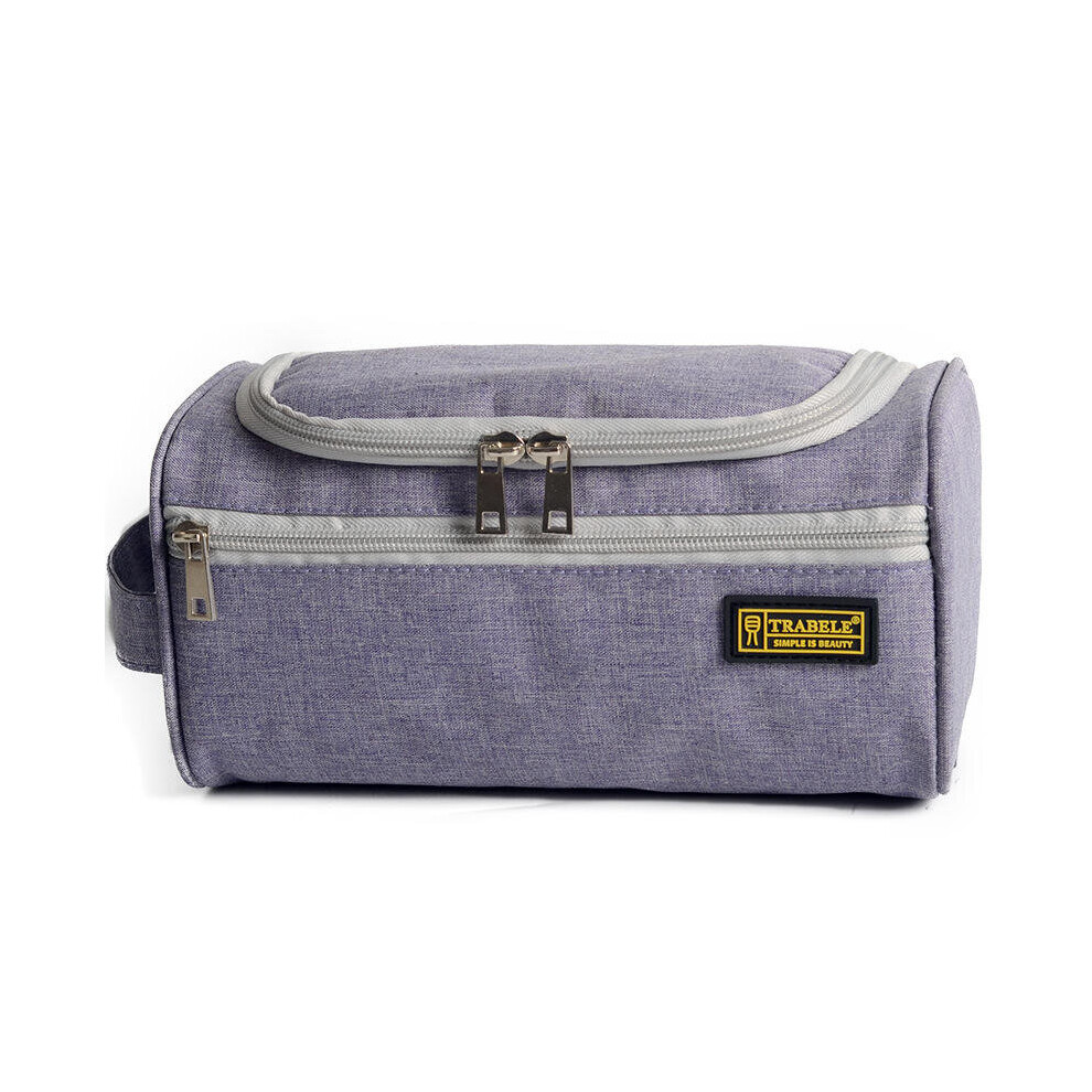 (Purple) Oxford Cloth Makeup Bags Large Storage Cosmetic Bag