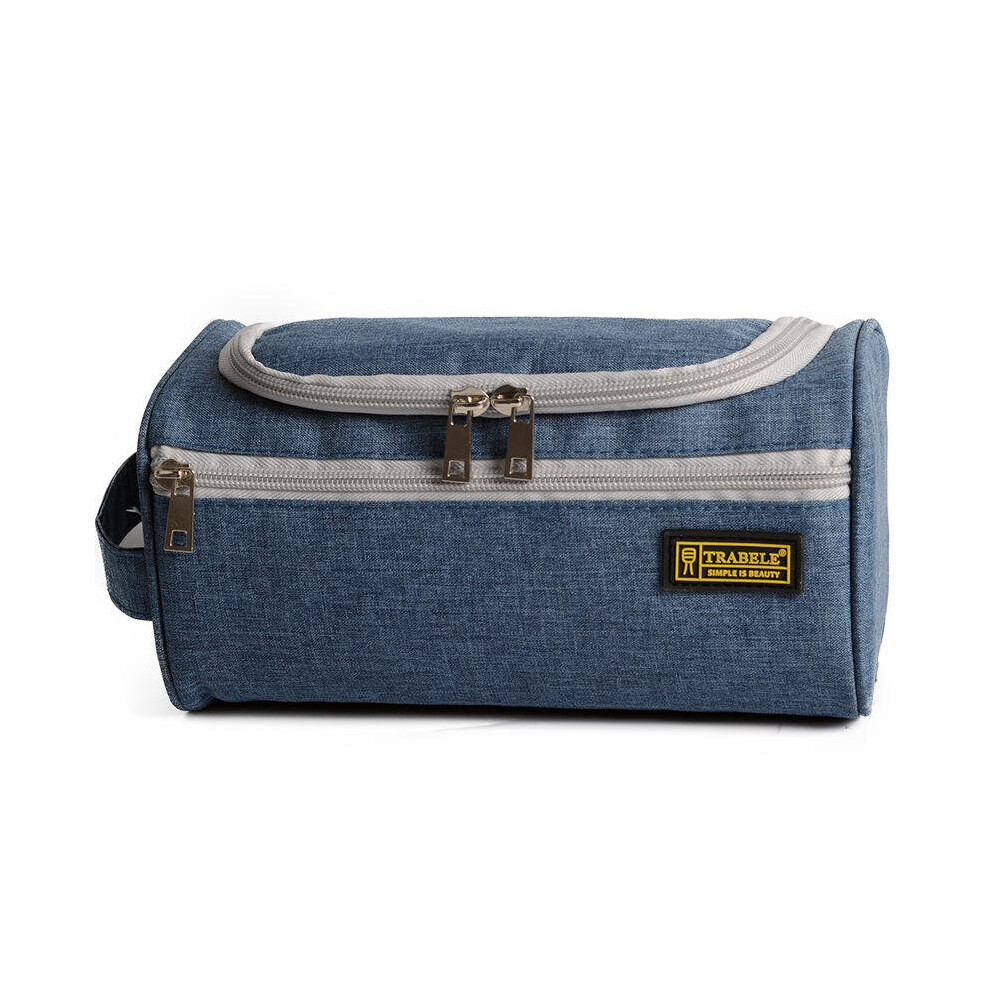 (Blue) Oxford Cloth Makeup Bags Large Storage Cosmetic Bag