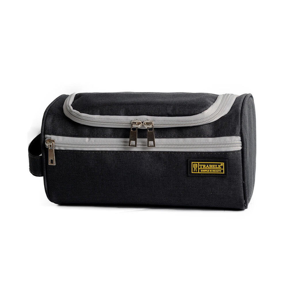 (Black) Oxford Cloth Makeup Bags Large Storage Cosmetic Bag