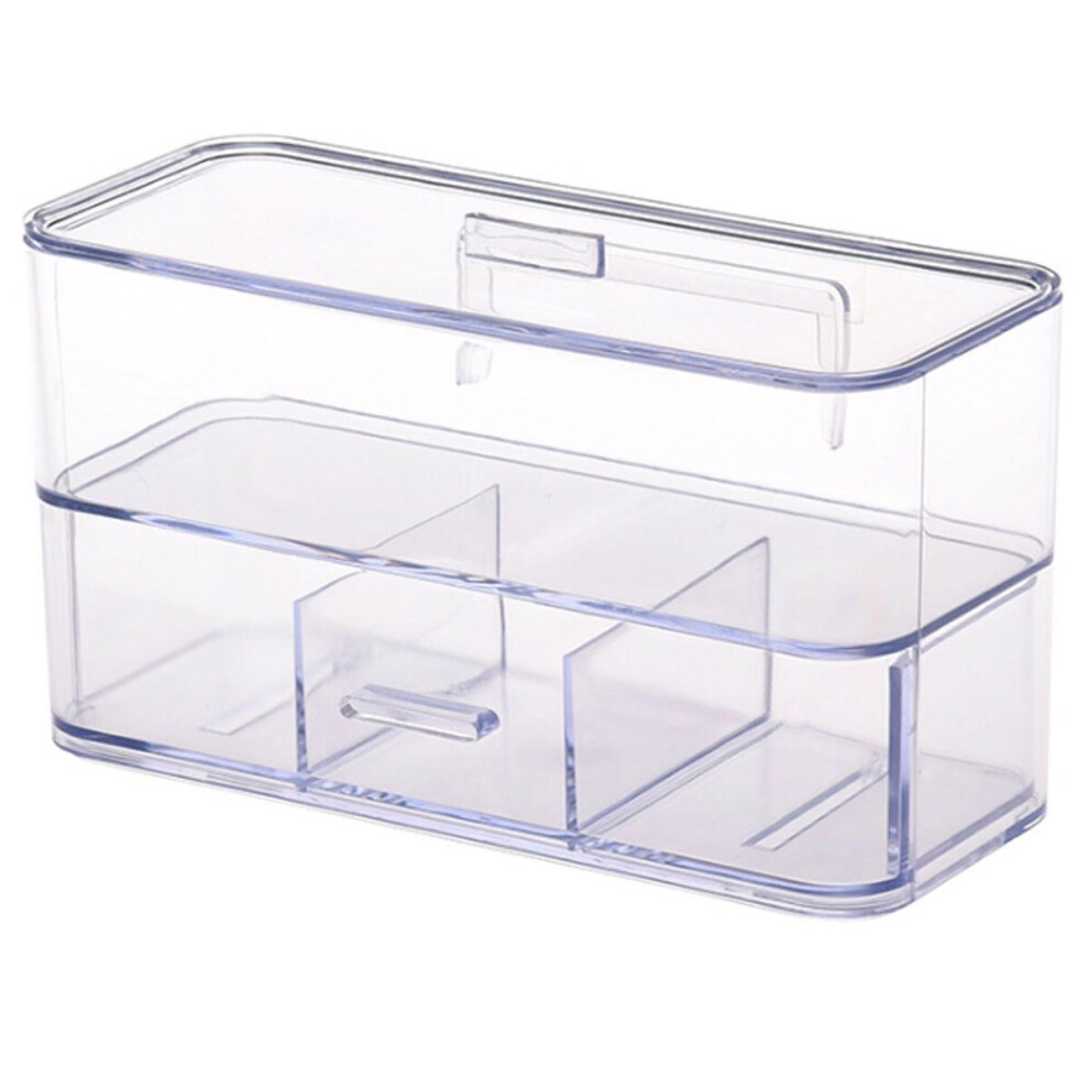 (Transparent) Cosmetic Organizer Storage Clear Makeup Drawers Holder Case Storage Jewelry Box