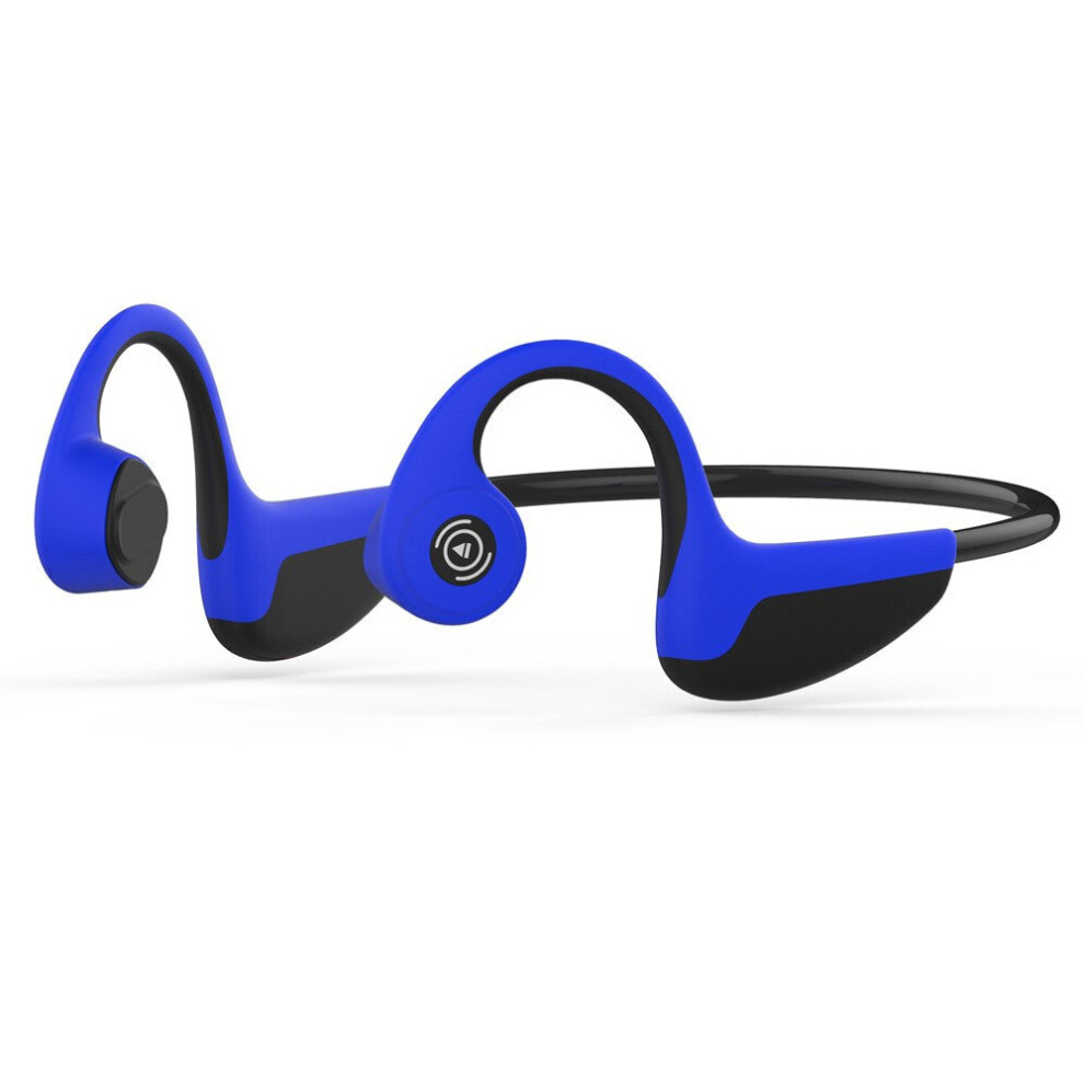 ( Blue) Bone Conduction Bt 5.0 Headphone Black/Blue 6112211975641
