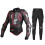 (Red Jacket trousers, 2XL) Motorcycle Racing Body Armor Protector Gear 12