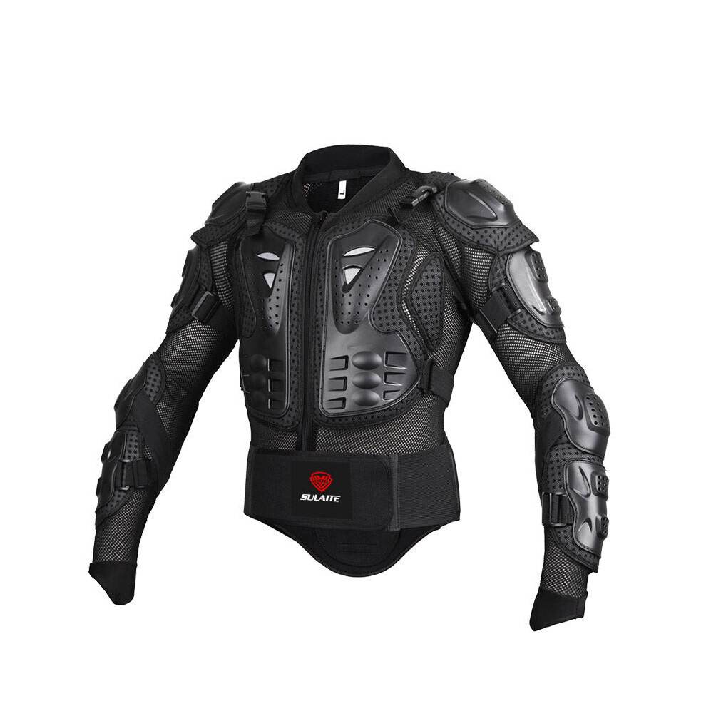 ( Jacket, L) Motorcycle Racing Body Armor Protector Gear Black 3654657620493
