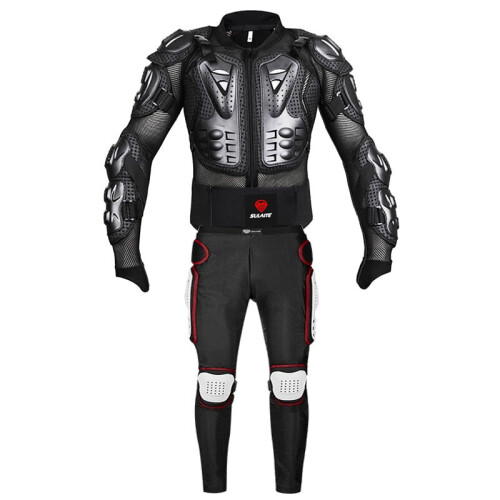 (Black Jacket, 2XL) Motorcycle Racing Body Armor Protector Gear 2