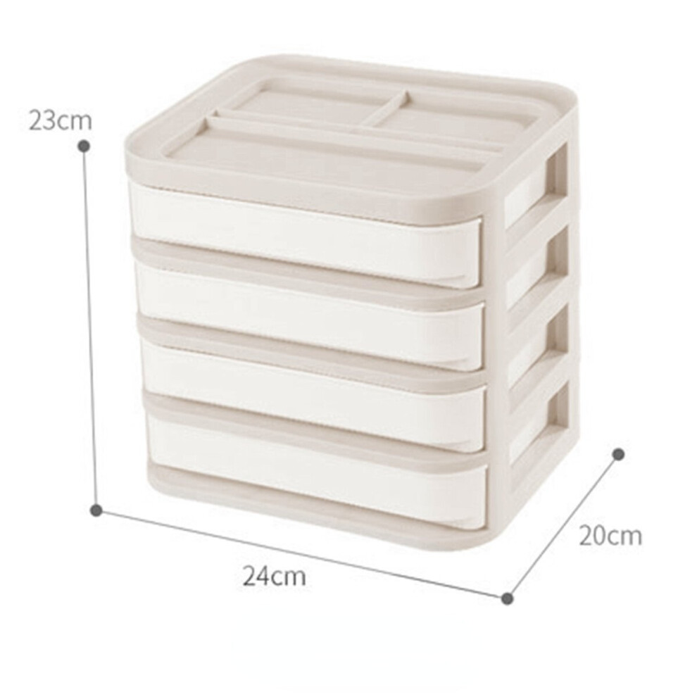 (#05) Plastic Cosmetic Drawer Makeup Organizer Jewelry Container