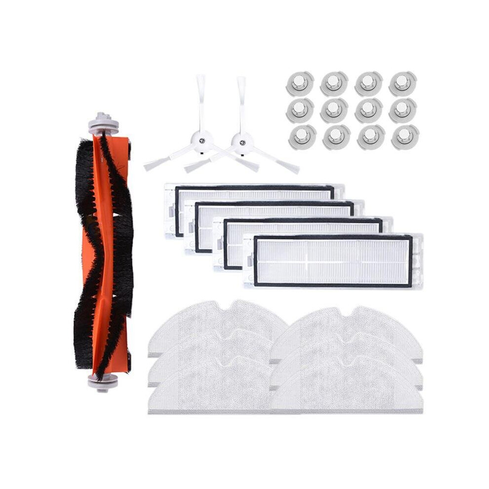 25PCS HEPA Filter Side Brush Mop Cloth Water Tank Filter Accessories Replacement For Xiaomi Roborock Robot Vacuum Cleaner