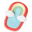 (B) Baby Stroller Liner Cushion Car Seat Liner Insert Soft Rainbow Stroller Mat 2