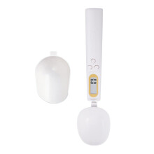 (White) Usb 0.1g Digital Electronic Spoon Scale Kitchen Measuring Spoon Weighing Food Device
