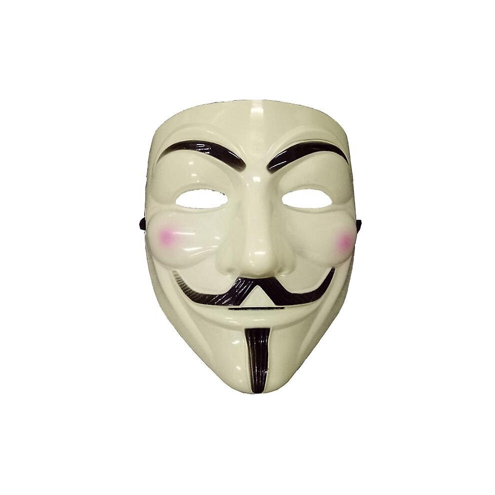 (Light Yellow) 2 Pack V For Vendetta Mask Halloween Mask Hacker Mask Anonymous Guy Face Mask Party Mask Not,Specified