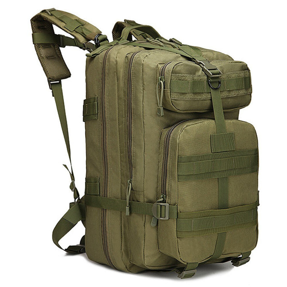 (Army Green) 45L Outdoor Backpack Water Resistant Molle Bag for Camping Hiking Traveling