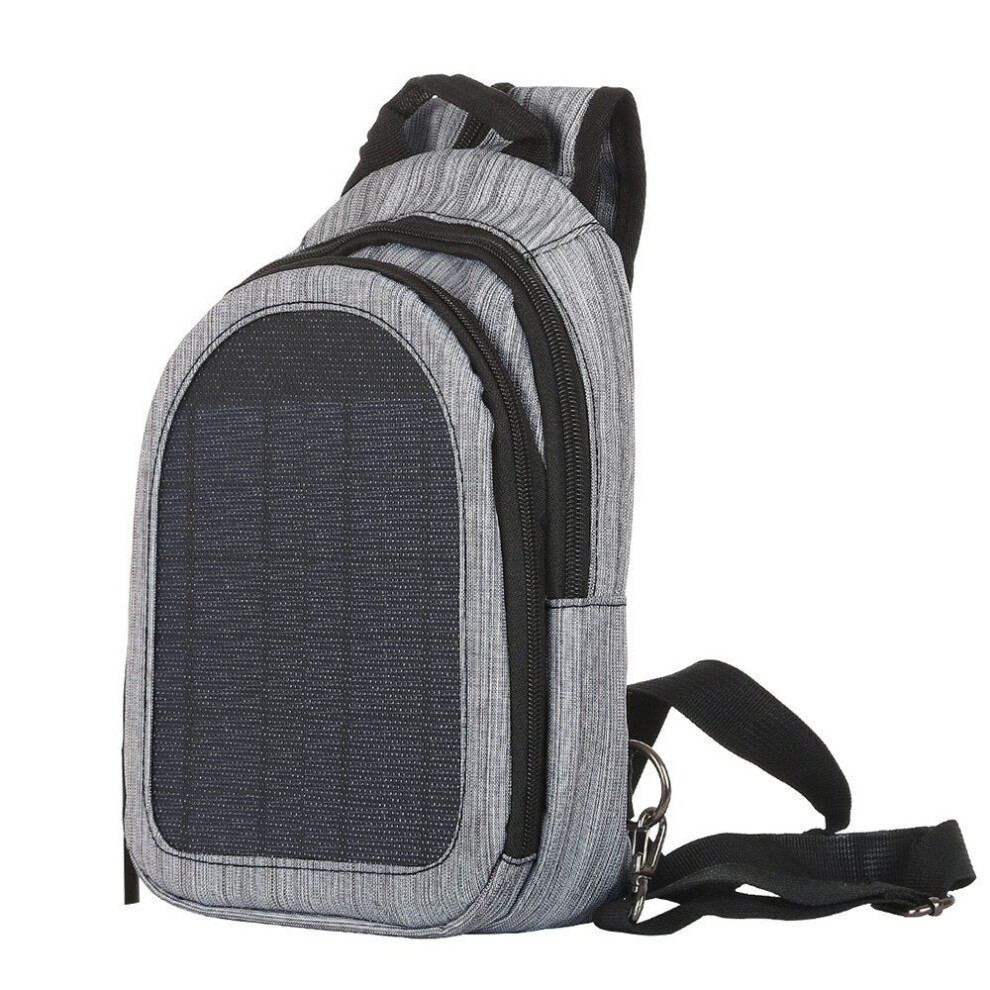 (Light Grey) Solar Power Backpack