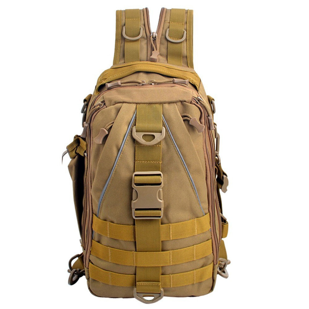 (khaki) Multi-purpose Tactical Sling Pack Backpack