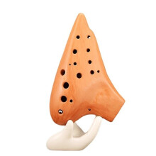 16 Hole Multi Chamber Ocarina Terracotta Alto C Double Ocarina