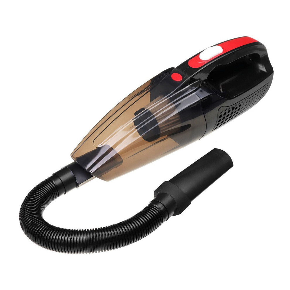 (Black, Wired) 12V/5V 4000Pa Car Vacuum Cleaner, Portable Wet and Dry Handheld strong Suction Car Vacuum