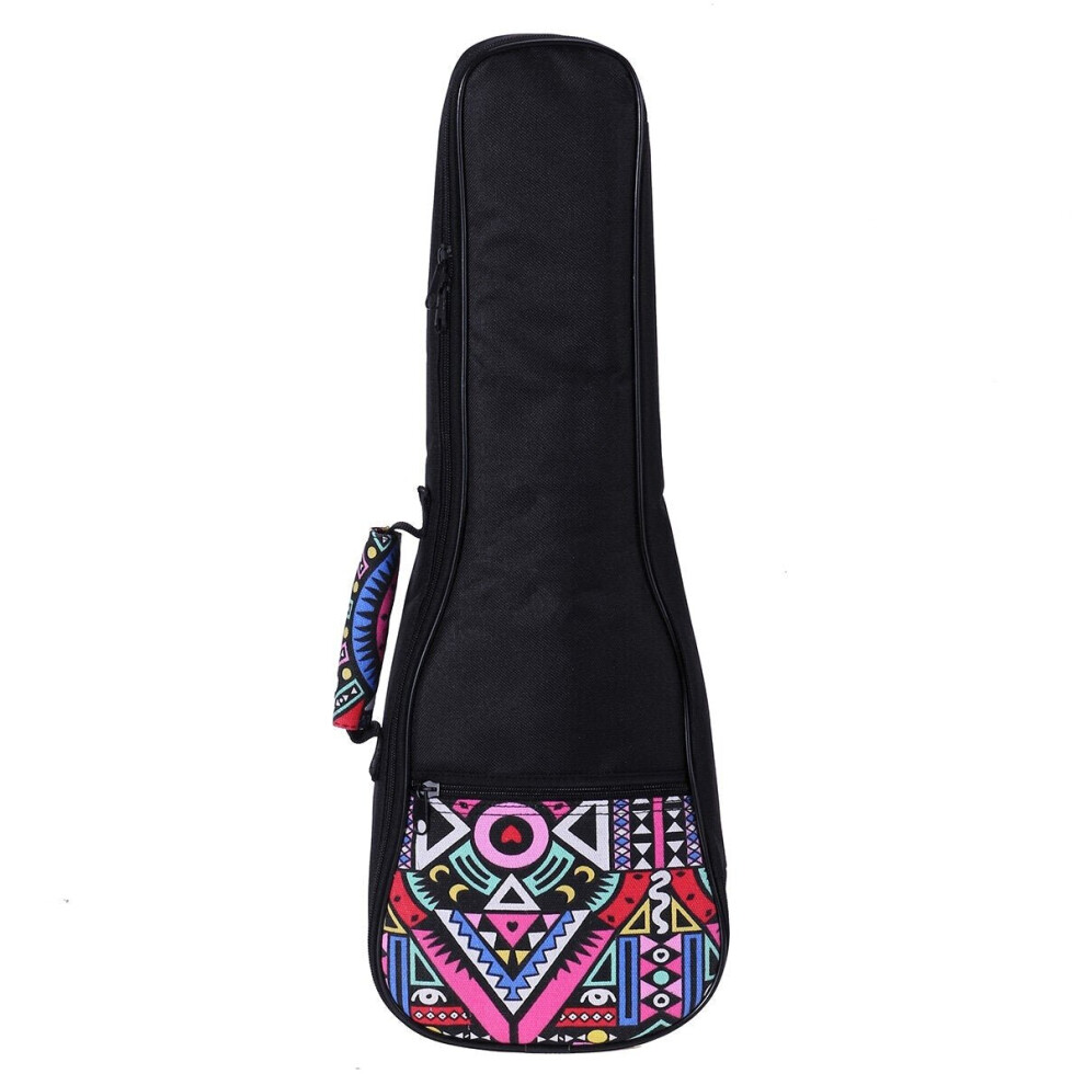 (21 Inch) 21 23 26 Inch Oxford Cloth Ukulele Gig Bag Case Soft Padded for Ukulele