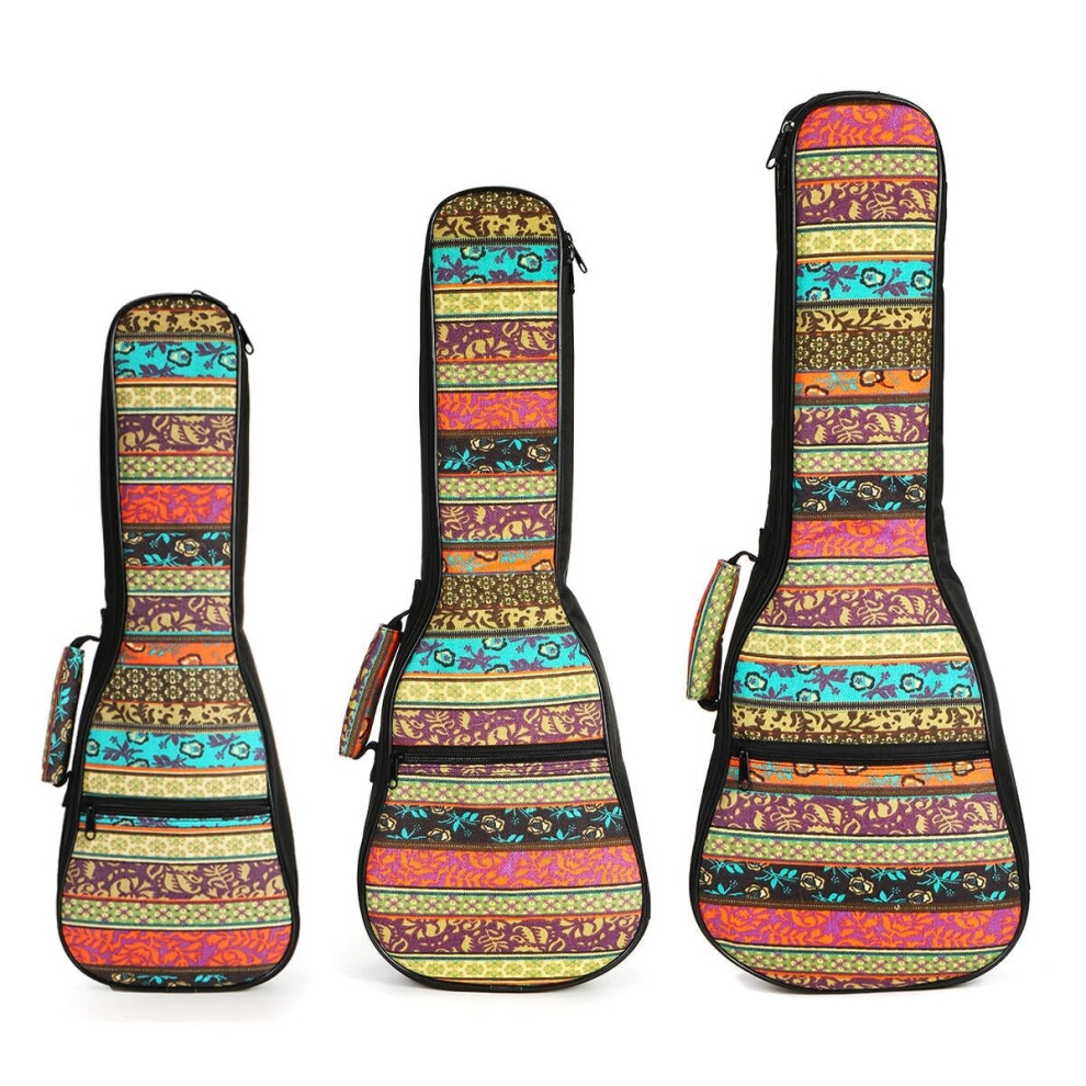 (23 Inch) 21 23 26 Inch Double Strap Soft Padded Oxford Cloth Ukulele Gig Bag