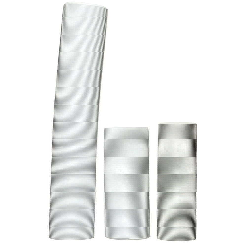 (A) Portable 59 / 118 Inch Air Conditioner Window Pipe Interface Exhaust Hose Tube