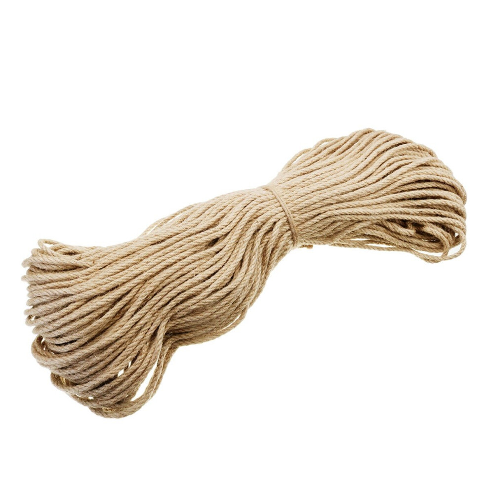 6Mmx100m Sisal Rope Jute Twine Rope Natural Hemp Cord Fibre Decor Multi-Functional Tools 6112211916439