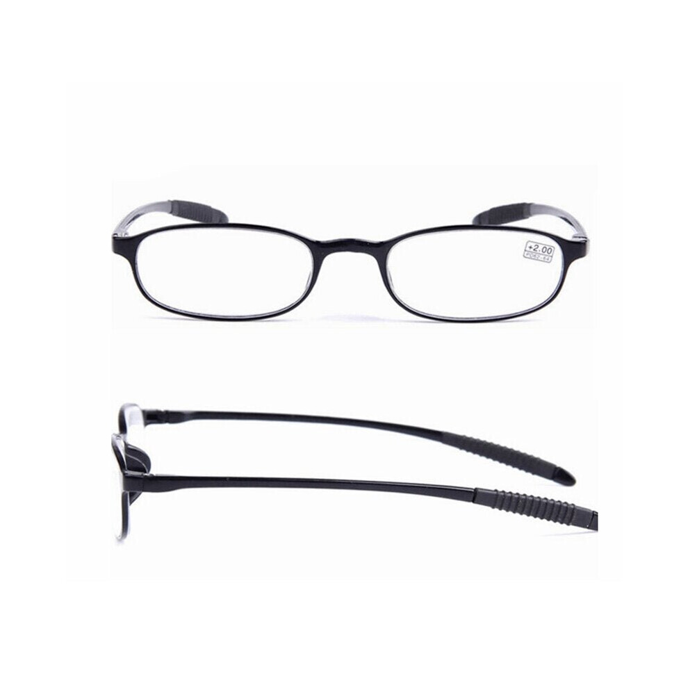 Greenzech (Black, 2.5) Ultralight Glasses Unbreakable Pressure Reduce Magnifying