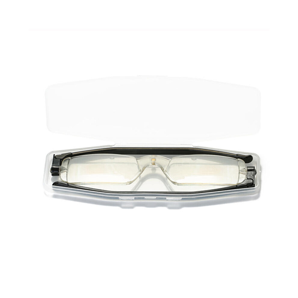 (Black, 1.5) Italy Style Reading Glasses Ultra-slim Ultra-thin Compact Magnet