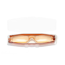 (Amber, 1) Italy Style Reading Glasses Ultra-slim Ultra-thin Compact Magnet