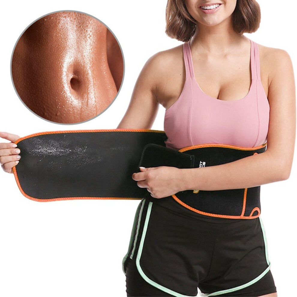 Greenzech Orange (, L) Waist Trimmer Belt Trainer Support Exercise Equipment