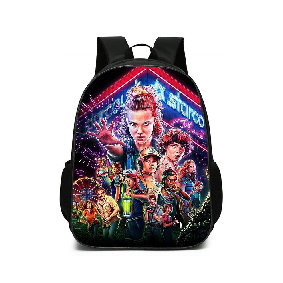 (Colorful) Stranger Things Season 4 School Bags for Girls Boys Kids Primary school backpack