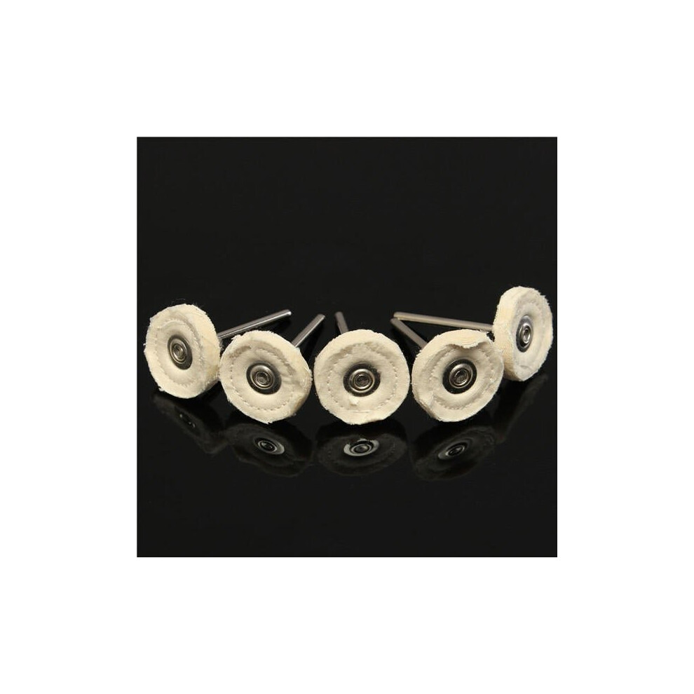 5Pcs 25Mm Felt Cloth Polishing Buffing Wheel For Rotary Grinder Tool 3654659444424