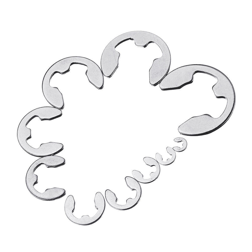 Stainless Steel E-Clip Circlip Retaining Snap Ring 1.5-10Mm Assortment Kit 120Pcs 3654657595906