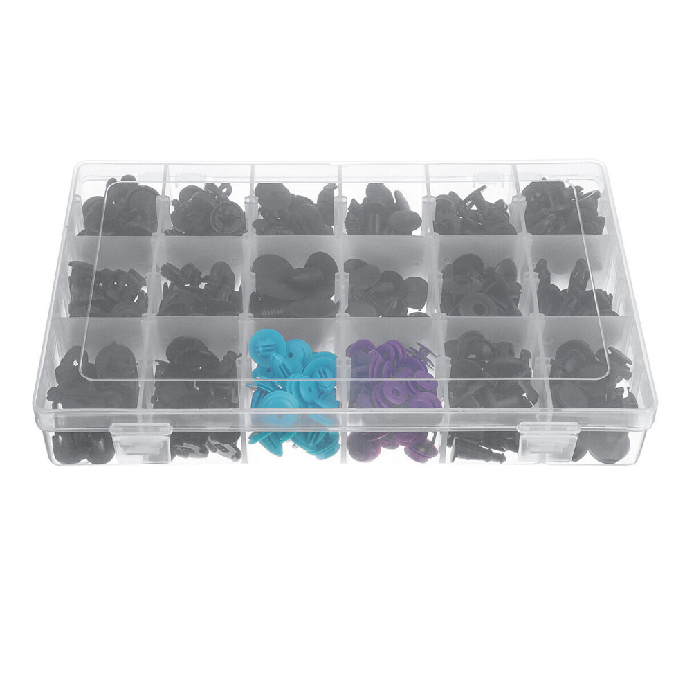 299Pcs Plastic Car Push Pin Rivet Trim Fastener Moulding Clips Assortment Kit 3654659123053