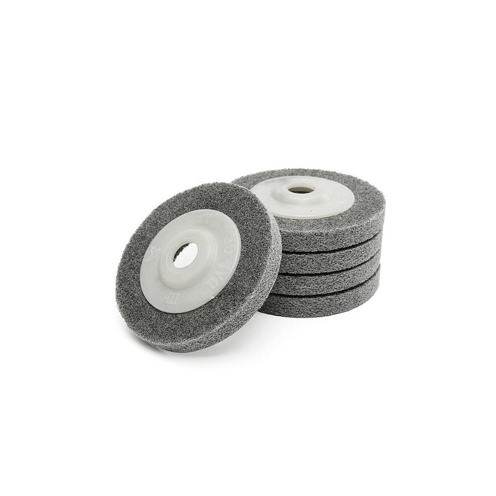 5pcs 4 Inch Fiber Polishing Sanding Discs Set 100mm Metal Wood Buffing Wheel Pads