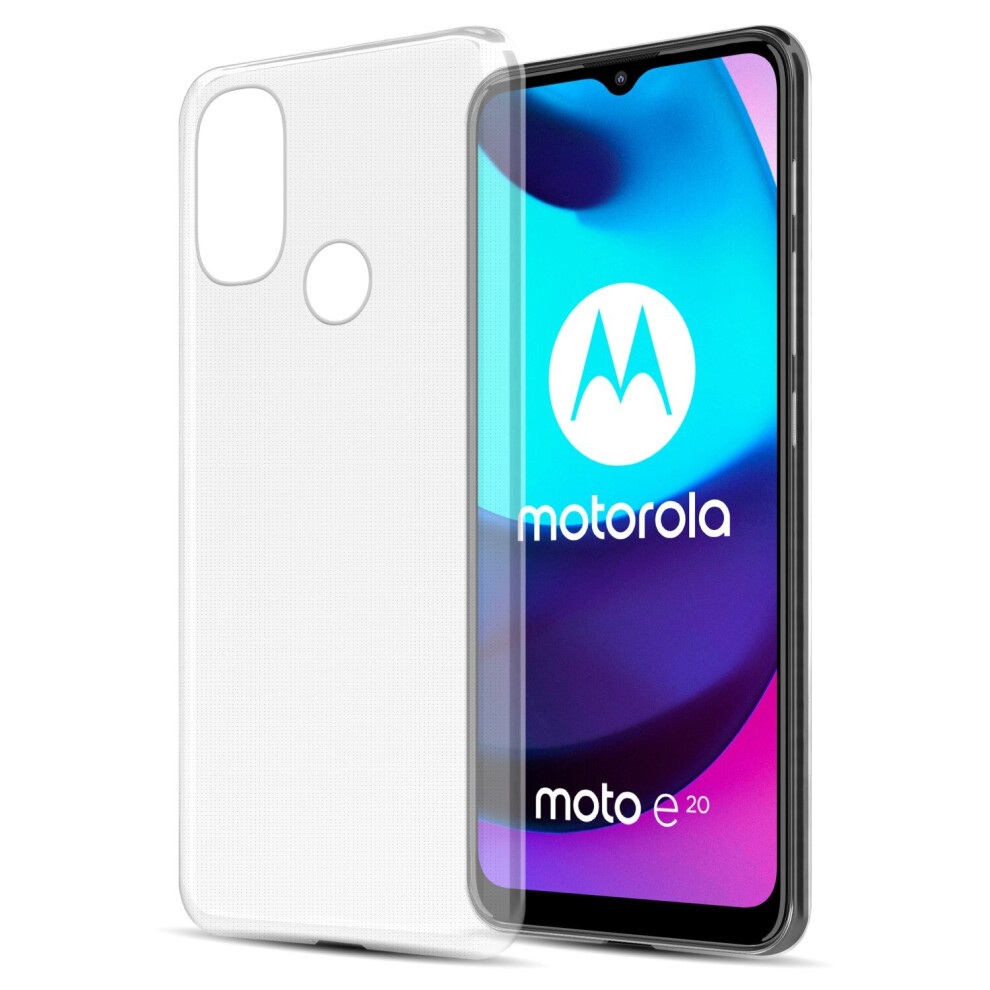 Cadorabo Case For Motorola Moto E20 / E30 / E40 Cover Transparent Protection Tpu Silicone Gel Clear